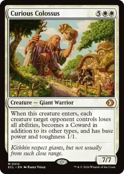 MTG Curious Colossus, NM-Mint, English Lorwyn Eclipsed - Image 1