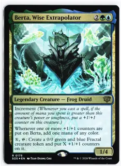 MTG Berta, Wise Extrapolator R SOS 175 NM Foil - Image 1