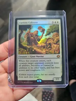 MTG ECL Curious Colossus FOIL 0012 Lorwyn Eclipsed Mythic - Image 1