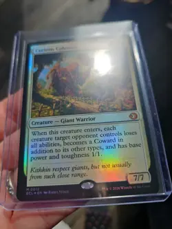 MTG ECL Curious Colossus FOIL 0012 Lorwyn Eclipsed Mythic - Image 3