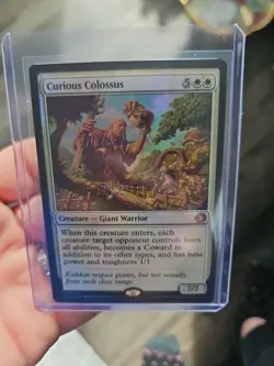 MTG ECL Curious Colossus FOIL 0012 Lorwyn Eclipsed Mythic - Image 5