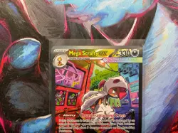 Pokemon TCG Ascended Heroes Mega Scrafty EX SIR Special Illustration 285/217 - Image 2