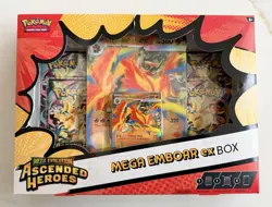Pokemon TCG Mega Evolution Ascended Heroes Mega Emboar ex Box Sealed - Image 1