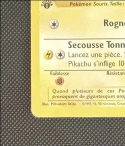 Pokemon Pikachu 1st Edition 58/102 French - Image 5