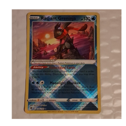 Pokemon TCG Radiant Greninja Radiant Rare Holo Astral Radiance 046/189 130HP - Image 1