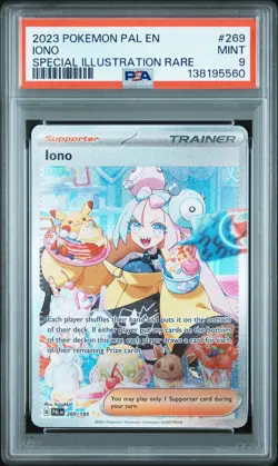 2023 POKEMON PAL EN-PALDEA EVOLVED SPECIAL ILLUSTRATION RARE #269 IONO PSA 9 - Image 1
