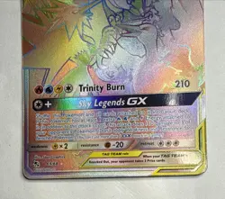 Rainbow Moltres Zapdos Articuno GX Secret Rare Pokemon 69/68 Tag Team Holo - Image 3