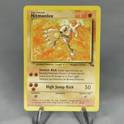 Hitmonlee 22/62 - Fossil Unlimited Rare Basic 60 HP - Pokemon TCG English 1999 - Image 1