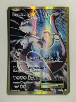 Lightly Played 2016 Pokemon XY Evolutions Mewtwo EX 103/108 Full Art Ultra Rare - Image 1