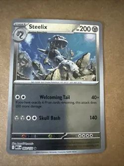 Pokemon Mega Evolution Steelix 093/132 Reverse Holo NM - Image 1