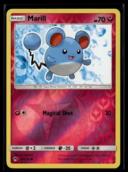 Pokemon TCG SM - Lost Thunder #135/214 Marill REVERSE HOLO - Image 1