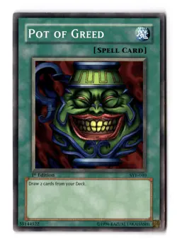 Pot of Greed Common Starter Deck: Yugi Evolution SYE-040 LP - Image 1