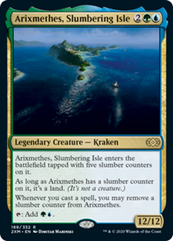 Arixmethes, Slumbering Isle Double Masters NM Blue Green Rare MTG CARD ABUGames - Image 1