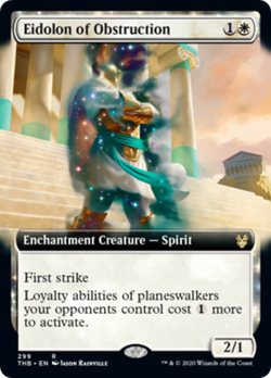 Eidolon of Obstruction (Extended Art) FOIL Theros Beyond Death NM CARD ABUGames - Image 1