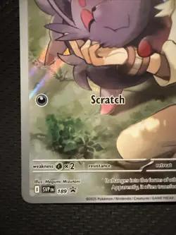 No’s Zorua PROMO Card 189 Pokemon Card Scarlet & Violet - Image 5