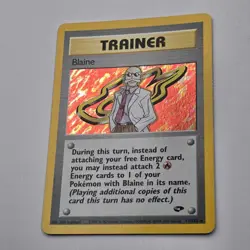 Near Mint | Blaine 17/132 | Gym Challenge | Trainer Card | Pokemon Card | WOTC - Image 2