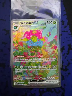 Pokemon TCG Venusaur EX 198/165 Scarlet & Violet 151 Holo Card - Image 1