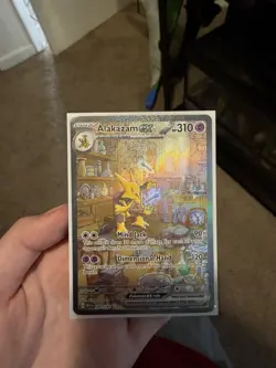 Pokemon Alakazam EX TCG Scarlet Violet-151 Holo Full Art Card 201/165 - Image 1