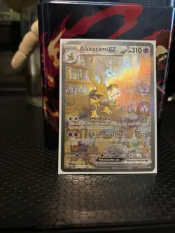 Pokemon Alakazam EX TCG Scarlet Violet-151 Holo Full Art Card 201/165 - Image 2