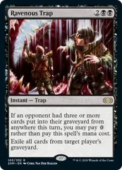 Ravenous Trap FOIL Double Masters NM Black Rare MAGIC GATHERING CARD ABUGames - Image 1
