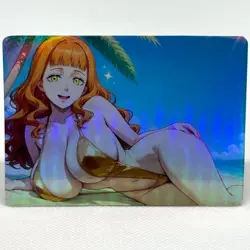 Black Clover Mimosa Vermillion Goddess Anime Waifu ACG Foil Card - Image 1