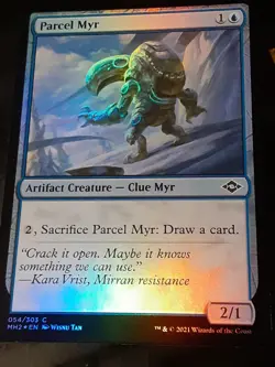 Parcel Myr FOIL , Modern Horizons 2 , Near Mint,MTG FREE SHIPPING - Image 1
