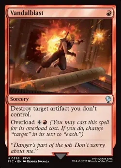 MTG - Final Fantasy Commander - Vandalblast FIC #298 - NM - Image 1