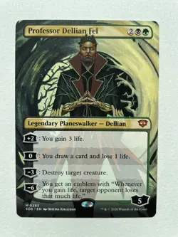 MTG Professor Dellian Fel BORDERLESS 0283 SOS - Image 1