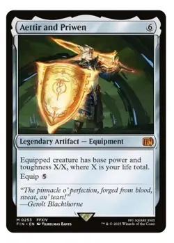 1x MTG Aettir and Priwen - Final Fantasy Mythic Equipment! NM MINT! - Image 1