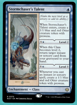 STORMCHASER'S TALENT BLOOMBURROW BLB RARE ENCHANTMENT MTG 75 - Image 1