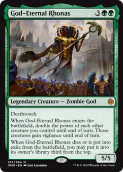 MTG God-Eternal Rhonas, NM-Mint, English War of the Spark - Image 1