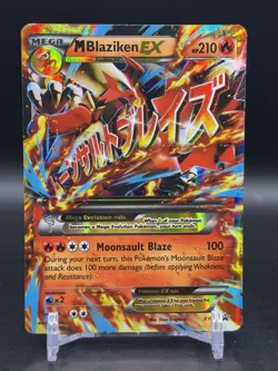 M Blaziken EX XY86 Black Star Promo Mega Pokemon English MP - Image 1