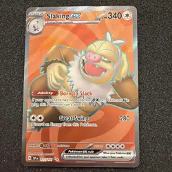 Slaking ex 227/191 Ultra Rare FULL ART SSP Surging Sparks Pokemon TCG Card NM - Image 1