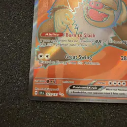 Slaking ex 227/191 Ultra Rare FULL ART SSP Surging Sparks Pokemon TCG Card NM - Image 5