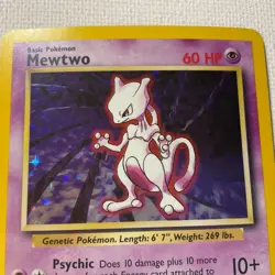 Mewtwo 10/102 Base Set Unlimited Holo Rare Pokemon TCG 1999 - Image 2