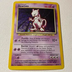 Mewtwo 10/102 Base Set Unlimited Holo Rare Pokemon TCG 1999 - Image 4