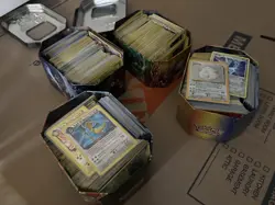 Pokemon Card Storage Unit Find Over 600 Cards With Vintage And Holo - Image 1