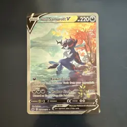 Pokemon Hisuian Samurott V GG31/GG70 Crown Zenith Ultra Rare Full Art Foil - Image 1
