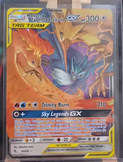 Pokemon Moltres & Zapdos & Articuno GX TAG TEAM Holo 44/68 Hidden Fates - Image 1