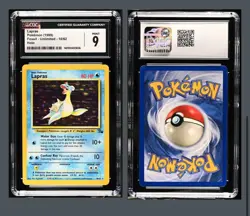 1999 Pokemon Fossil Lapras Holo Rare #10/62 CGC 9 - Image 1