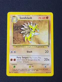 Sandslash 62/110 Uncommon Legendary Collection 2002 Pokemon WOTC Vintage HP - Image 1