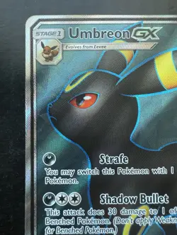 Pokemon Umbreon GX Full Art 142/149 Sun Moon Base (NM) - Image 2