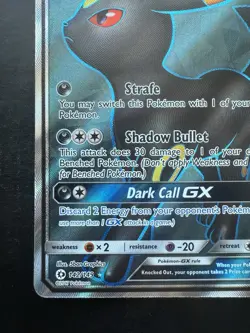 Pokemon Umbreon GX Full Art 142/149 Sun Moon Base (NM) - Image 4