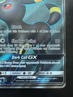 Pokemon Umbreon GX Full Art 142/149 Sun Moon Base (NM) - Image 5