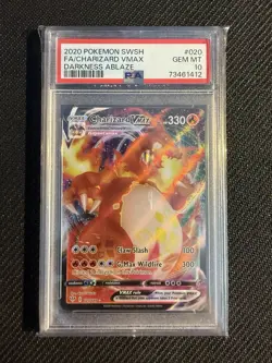 Pokemon TCG Darkness Ablaze Charizard Vmax 020/189 PSA 10 - Image 2