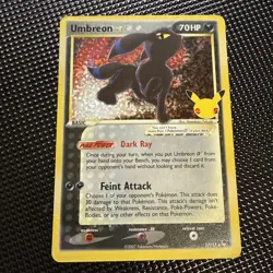 Pokemon Celebrations: Classic Collection Umbreon Star #17/17 - NM - Image 2