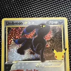 Pokemon Celebrations: Classic Collection Umbreon Star #17/17 - NM - Image 3