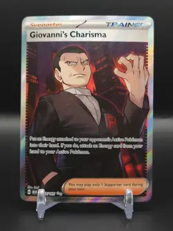 Pokemon - Giovanni's Charisma SR 197/165 - Scarlet & Violet 151 - Image 1