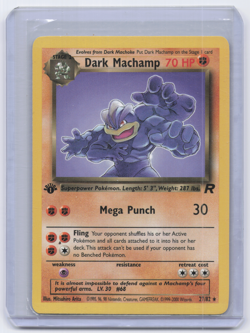 Dark Machamp 27/82 NM- Rare 1st Edition Team Rocket Pokemon NM - Image 1