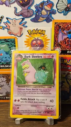 2002 Pokemon Legendary Collection Dark Slowbro Holo 8/110 - Moderately Played - Image 1